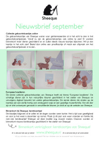 Sheeque nieuwsbrief september 2016